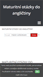 Mobile Screenshot of anglictina-maturita.studentske.cz
