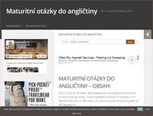 Tablet Screenshot of anglictina-maturita.studentske.cz