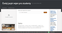 Desktop Screenshot of cesky-jazyk-cz.studentske.cz