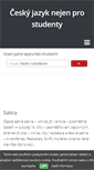 Mobile Screenshot of cesky-jazyk-cz.studentske.cz