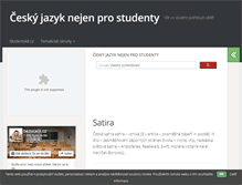Tablet Screenshot of cesky-jazyk-cz.studentske.cz