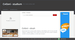 Desktop Screenshot of cviceni.studentske.cz