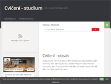 Tablet Screenshot of cviceni.studentske.cz