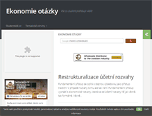 Tablet Screenshot of ekonomie-otazky.studentske.cz
