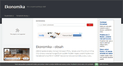 Desktop Screenshot of ekonomika-otazky.studentske.cz