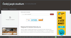 Desktop Screenshot of jazyk-cesky.studentske.cz