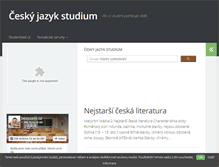 Tablet Screenshot of jazyk-cesky.studentske.cz