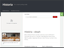 Tablet Screenshot of historia.studentske.eu