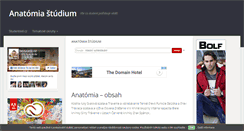 Desktop Screenshot of anatomia.studentske.cz
