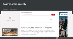 Desktop Screenshot of gastronomie-recepty.studentske.cz