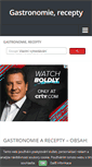 Mobile Screenshot of gastronomie-recepty.studentske.cz