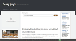Desktop Screenshot of cz-jazyk.studentske.cz