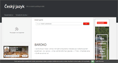 Desktop Screenshot of cesky-jazyk.studentske.cz