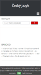 Mobile Screenshot of cesky-jazyk.studentske.cz