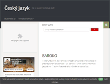 Tablet Screenshot of cesky-jazyk.studentske.cz