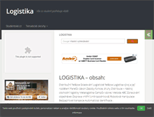 Tablet Screenshot of logistika-cz.studentske.cz