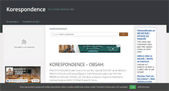 Desktop Screenshot of korespondence.studentske.cz