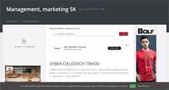 Desktop Screenshot of managment-marketing.studentske.cz