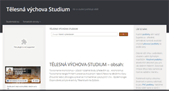 Desktop Screenshot of cz-telesna-vychova.studentske.eu