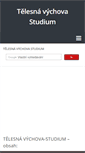 Mobile Screenshot of cz-telesna-vychova.studentske.eu
