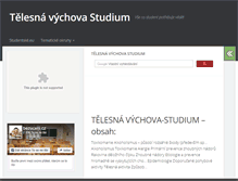 Tablet Screenshot of cz-telesna-vychova.studentske.eu