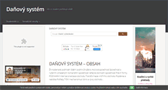 Desktop Screenshot of danovy-system.studentske.cz