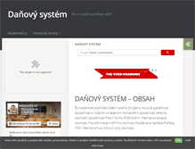Tablet Screenshot of danovy-system.studentske.cz