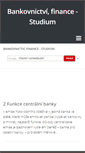 Mobile Screenshot of bankovnictvi-finance.studentske.eu