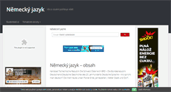 Desktop Screenshot of jazyk-nemecky.studentske.cz