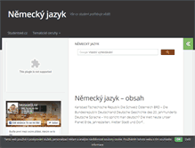 Tablet Screenshot of jazyk-nemecky.studentske.cz
